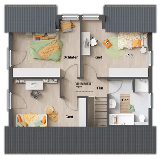 Grundriss-Einfamilienhaus-Flair-125-Dachgeschoss